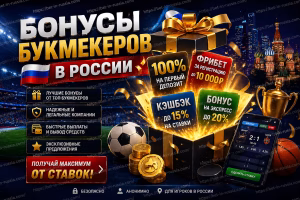Бонусы букмекеров в России  
