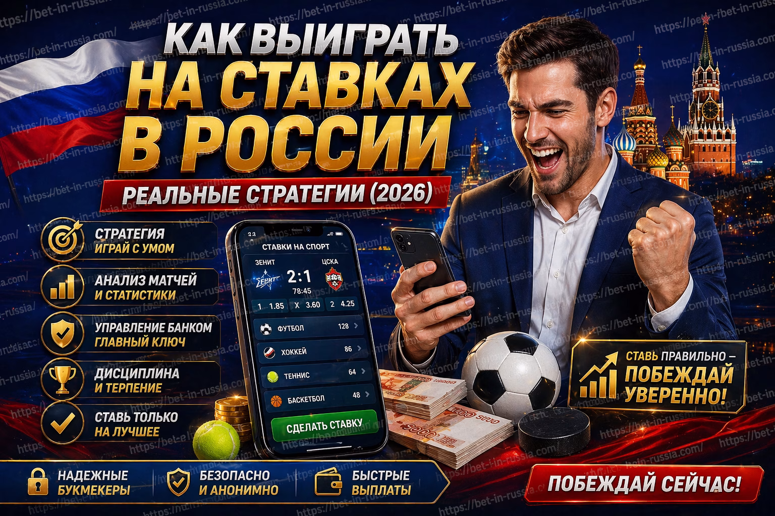 Как выиграть на ставках в России 💰 Реальные стратегии (2026)